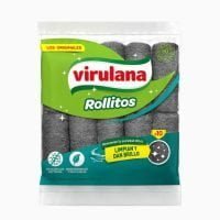 Virulana Lana De Acero Rollitos x10 unid