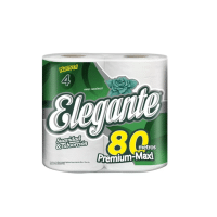 Elegante Papel Higiénico Premium 80 mts x 4 unid