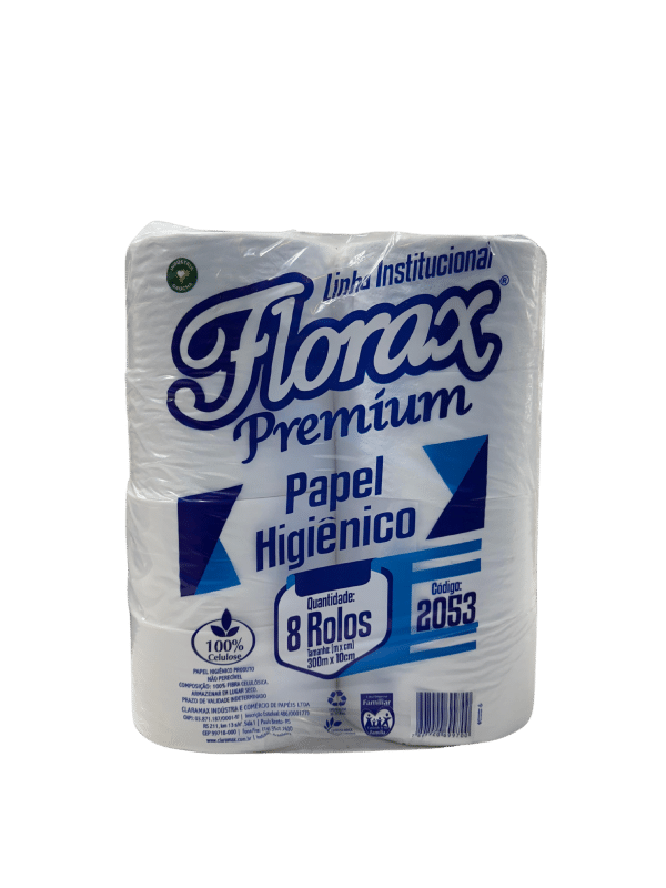 Florax Papel Higienico Polar CONO ANCHO 300mts x 8u (2053)