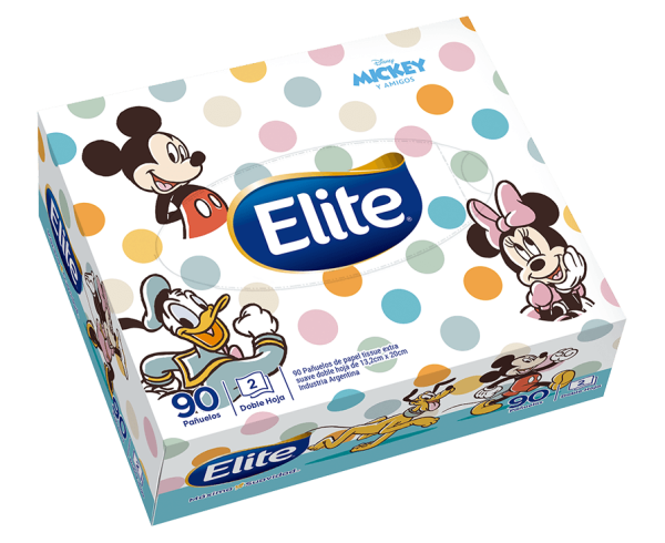 Elite Pañuelos Pocket Doble Hoja Caja 90 unid